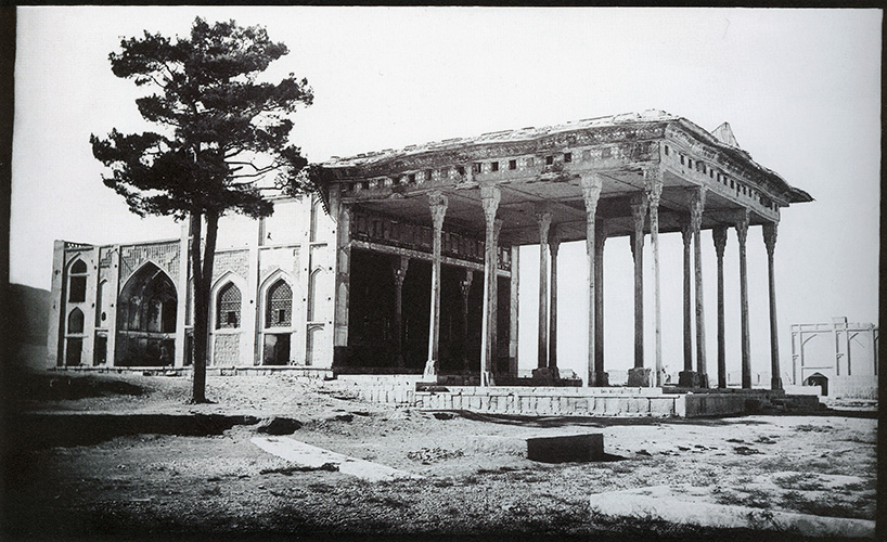 Historical photograph of Ayeneh Khaneh in Isfahan